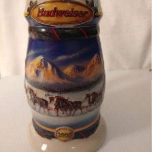 2000 Budweiser Holidays In The Mountains CS416 Stein/Mug: Free Shipping Continental US
