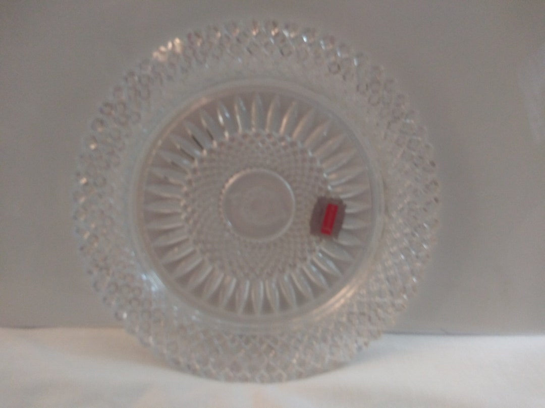 Fostoria Lead Crystal Plate Etsy