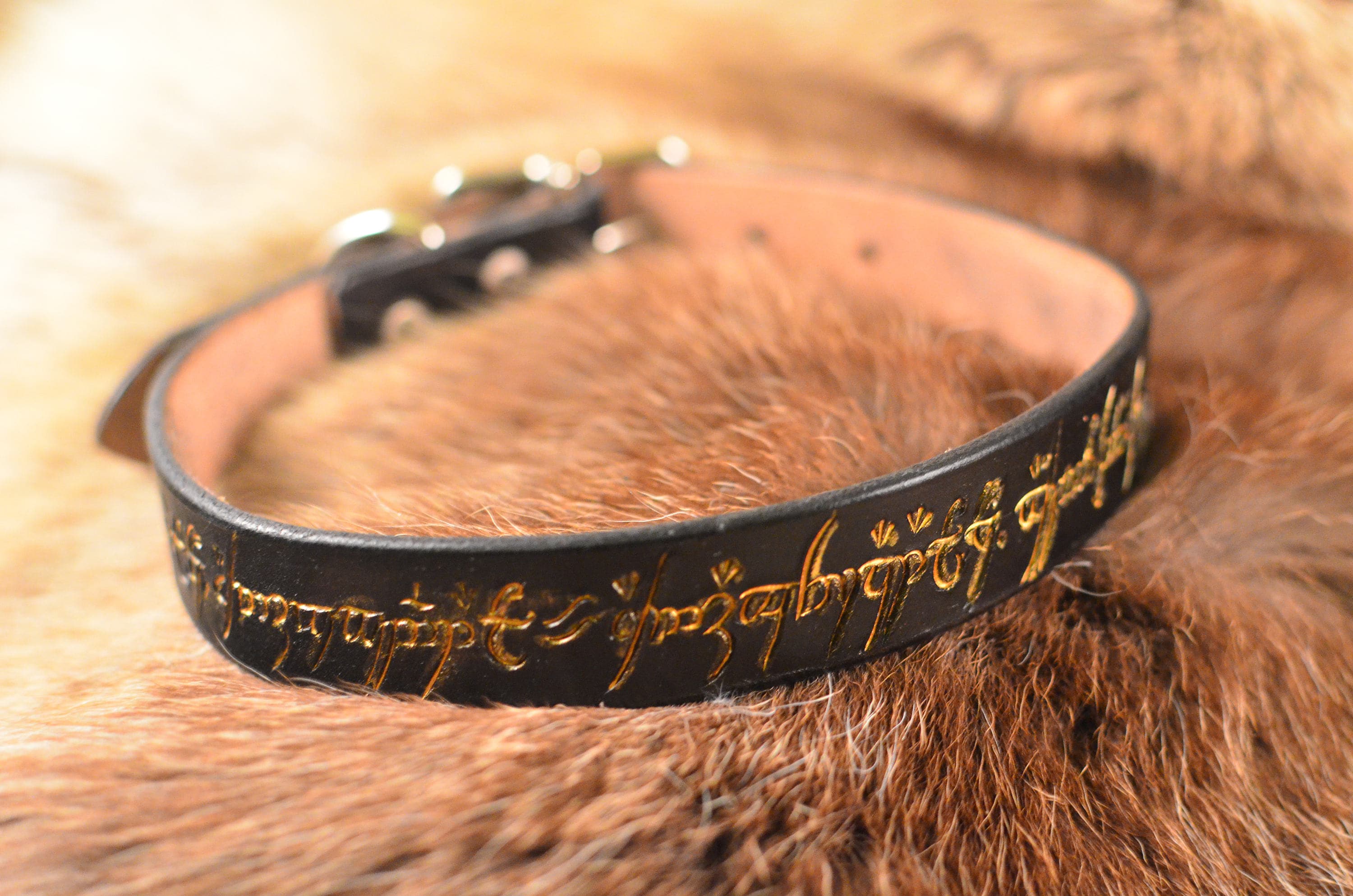 One Ring Dog Collar Lord of the Rings collar Geek Dog | Etsy