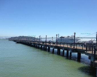 Photo of Fisherman's Wharf San Francisco Nature Landscape Photography in California West Coast Seascape Photography Wall Decor Home Decor