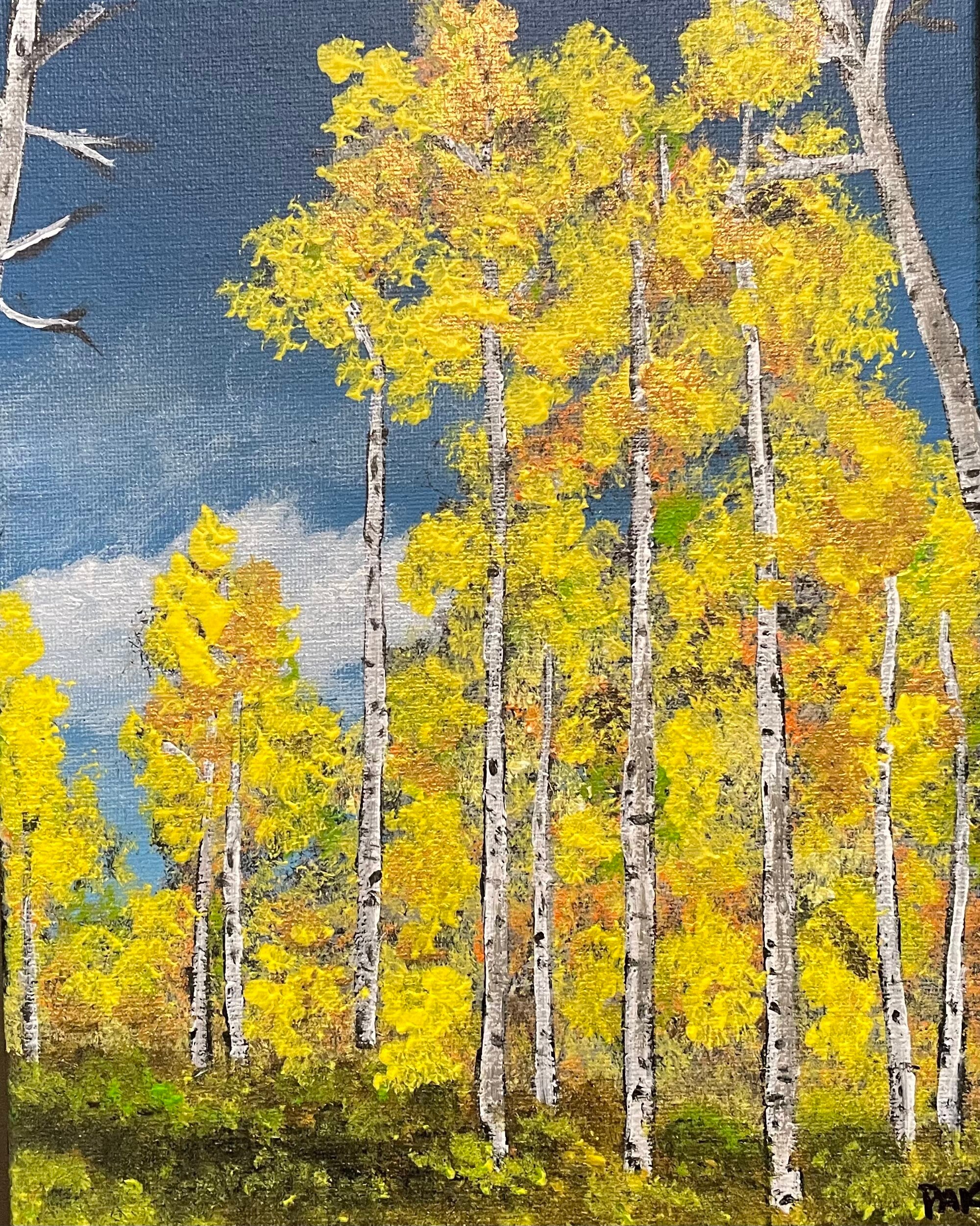 aspen-trees-original-8-x-10-acrylic-painting-etsy