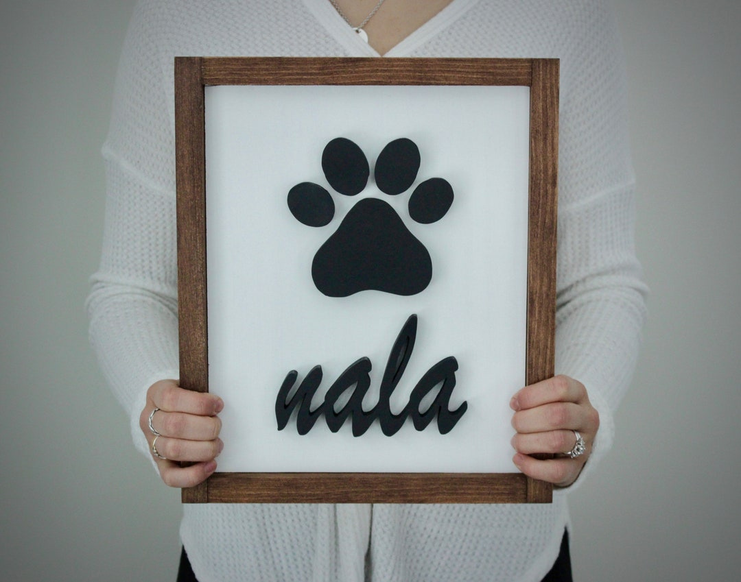 Custom Dog Sign Custom Wood Sign Customized Wood Signs Custom Wooden