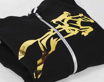 Reflective Equestrian Apparel, Rider & Equine Graphic Top Inspired by Movement and Unity
