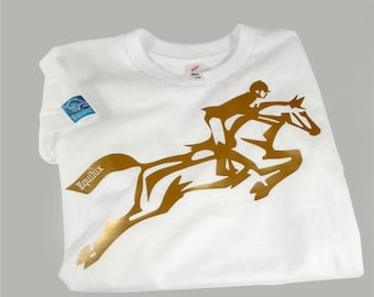 Young Rider Graphic Tee, Artistic Jumper Apparel Inspired by Movement and Unity