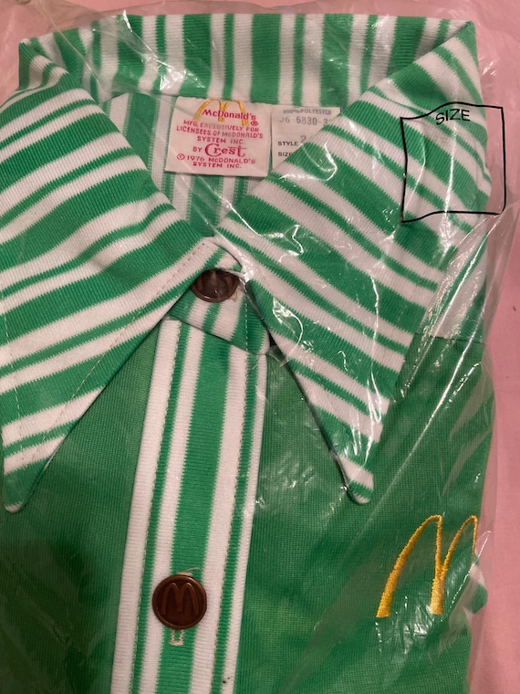 WHOA NOS Groovy Lime Green 1976 Mcdonald's Uniform L - Etsy