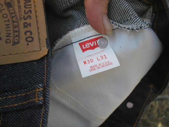 NWOT 1970s Levi's Deadstock 517 Jeans Orange Tab … - image 4
