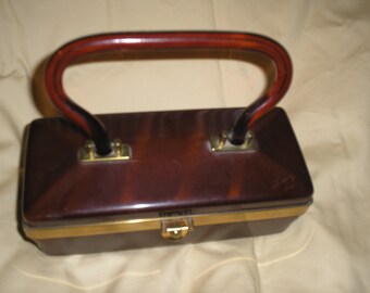 昭和レトロ　レア　コレクション　551蓬莱　ノベルティ　トランク缶 Vintage Dorset Rex Fifth Avenue Cherry Tortoise Shell Lucite