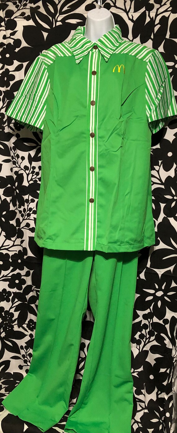 WHOA Groovy Lime Green 1976 McDonald’s Uniform Tru