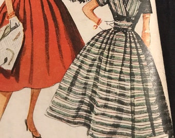 1950s Simplicity 4249 Halter Dress and Short Jacket. Size 14 bust 32 FF.