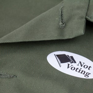 Not Voting Sticker image 2