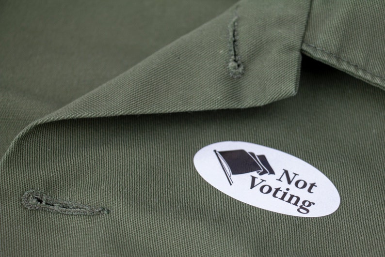 Not Voting Sticker image 2