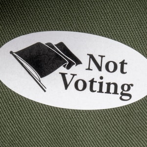 Not Voting Sticker image 1