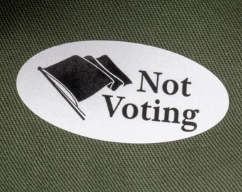 Not Voting Sticker