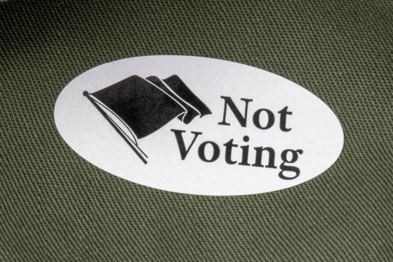 Not Voting Sticker image 1