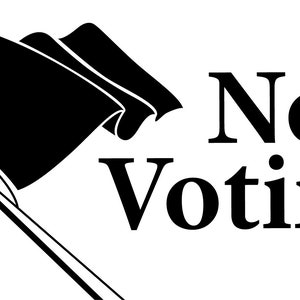Not Voting Bumper Sticker image 5