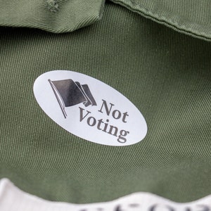 Not Voting Sticker image 3