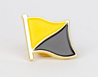 Anarcho-Capitalist Flag Enamel Lapel Pin