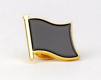 Anarchist Black Flag Enamel Lapel Pin