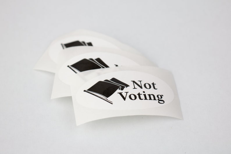 Not Voting Sticker image 4