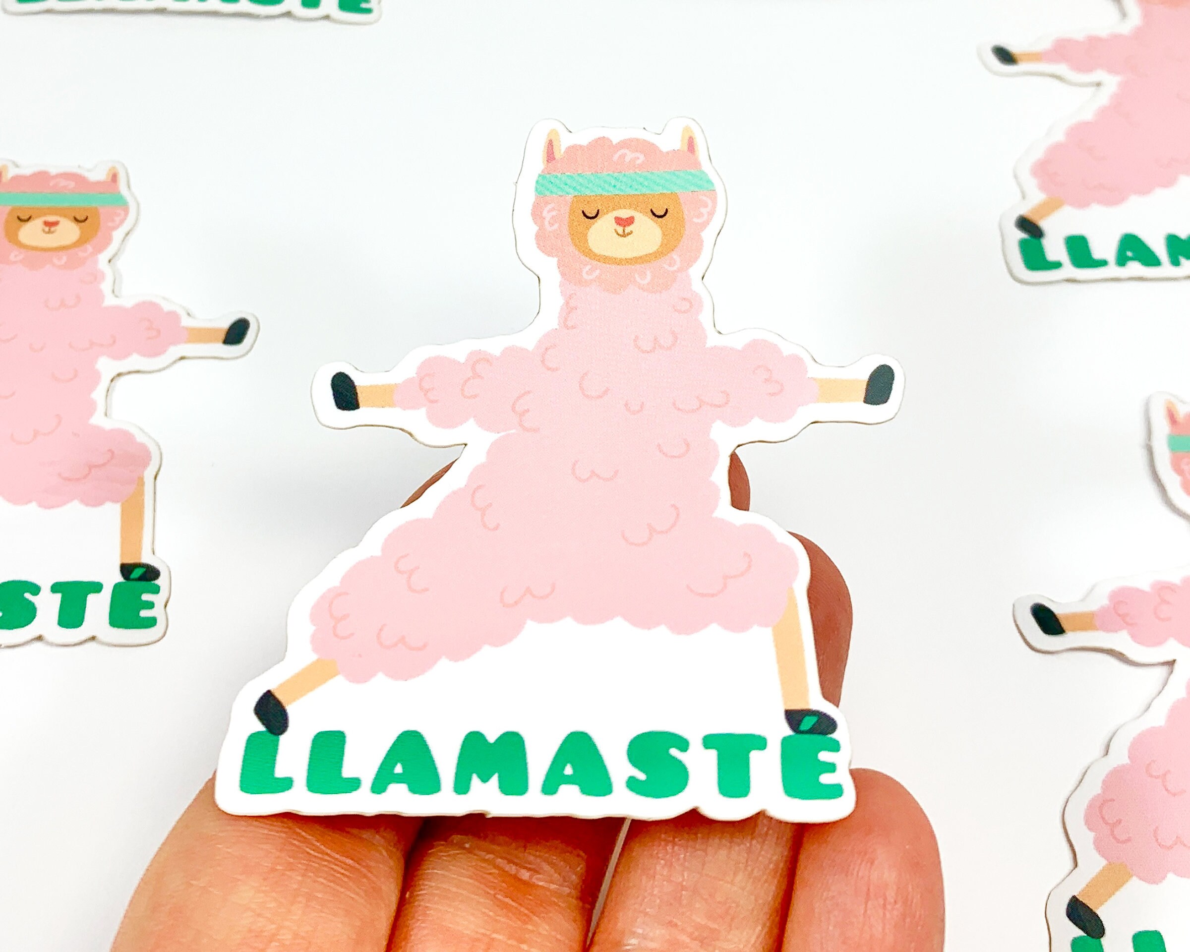 Llama Llamaste Vinyl Sticker Cute Llama Decal Laptop Llama Etsy