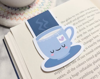 Teacup Bookmark, Cup of Tea Planner Clip, Cute Tea Bookmark, Back to School, Reading Gift, Bookmark for Teacher