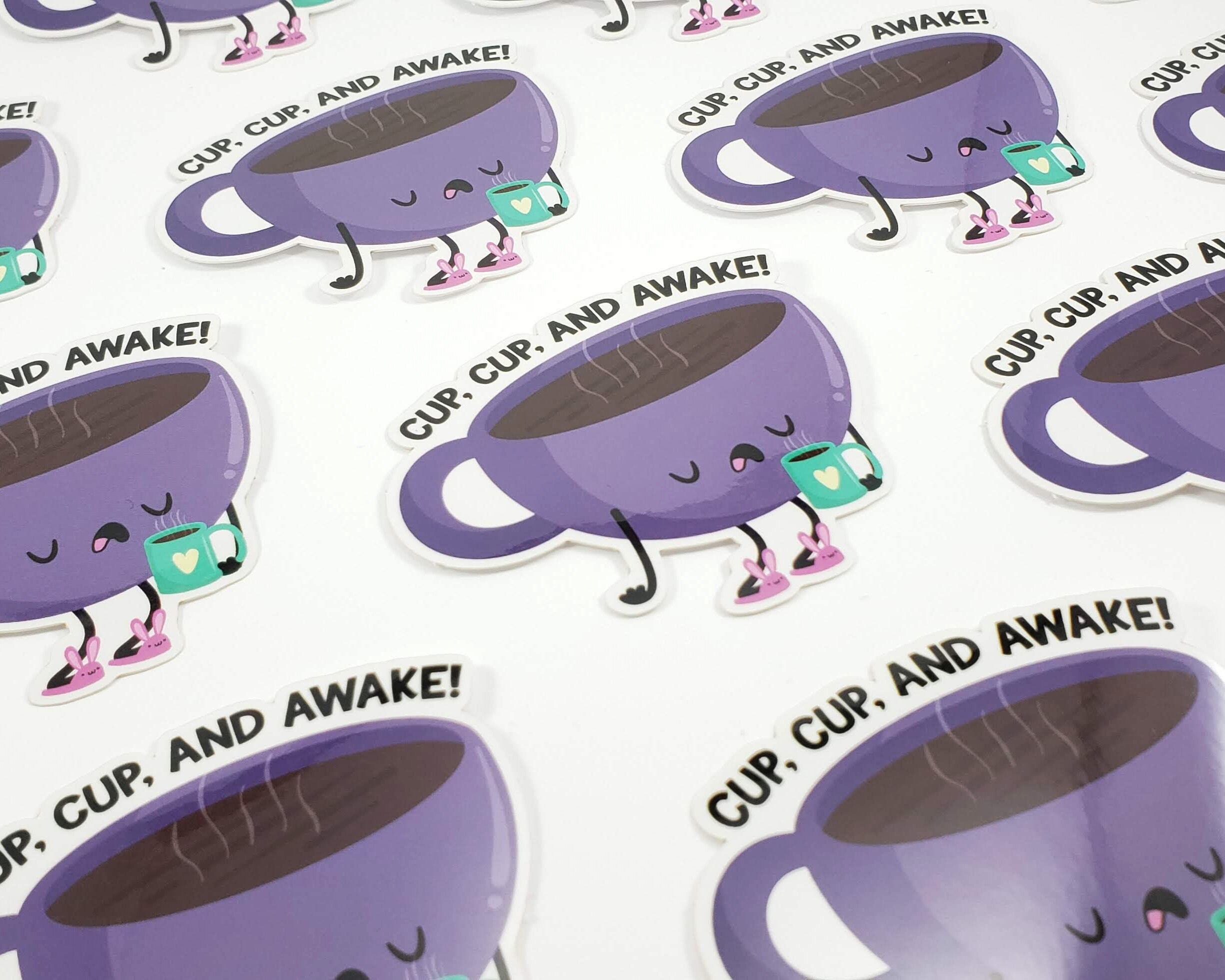 Coffee Cup Sticker S0047 Cup of Coffee Sticker Vinyl Etsy