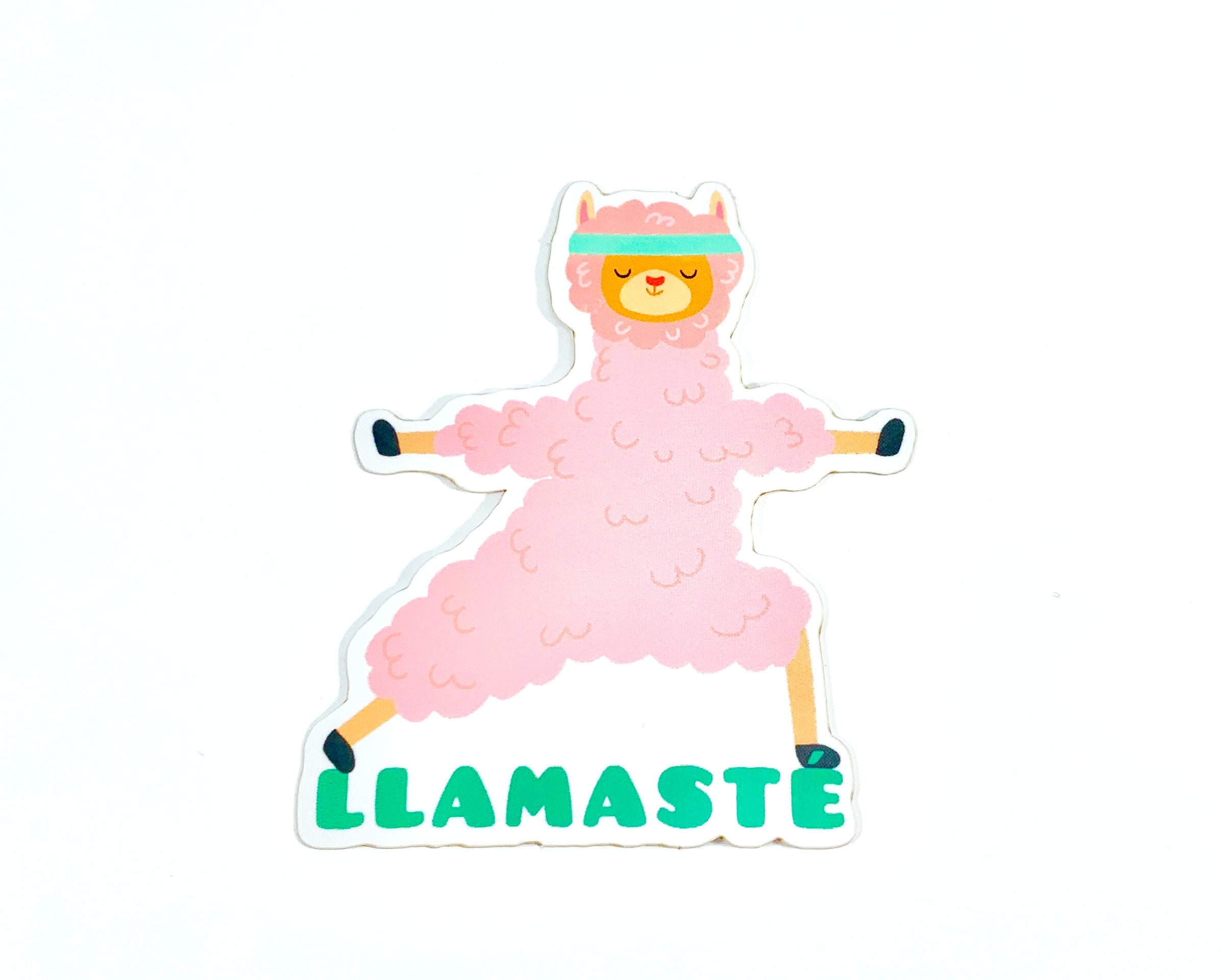 Llama Llamaste Vinyl Sticker Cute Llama Decal Laptop Llama Etsy