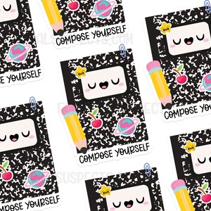 Composition Notebook Vinyl Sticker: Funny Pun Laptop Decal - Etsy