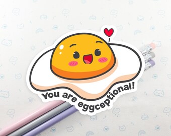 You Are Eggceptional Sticker Waterproof Vinyl
