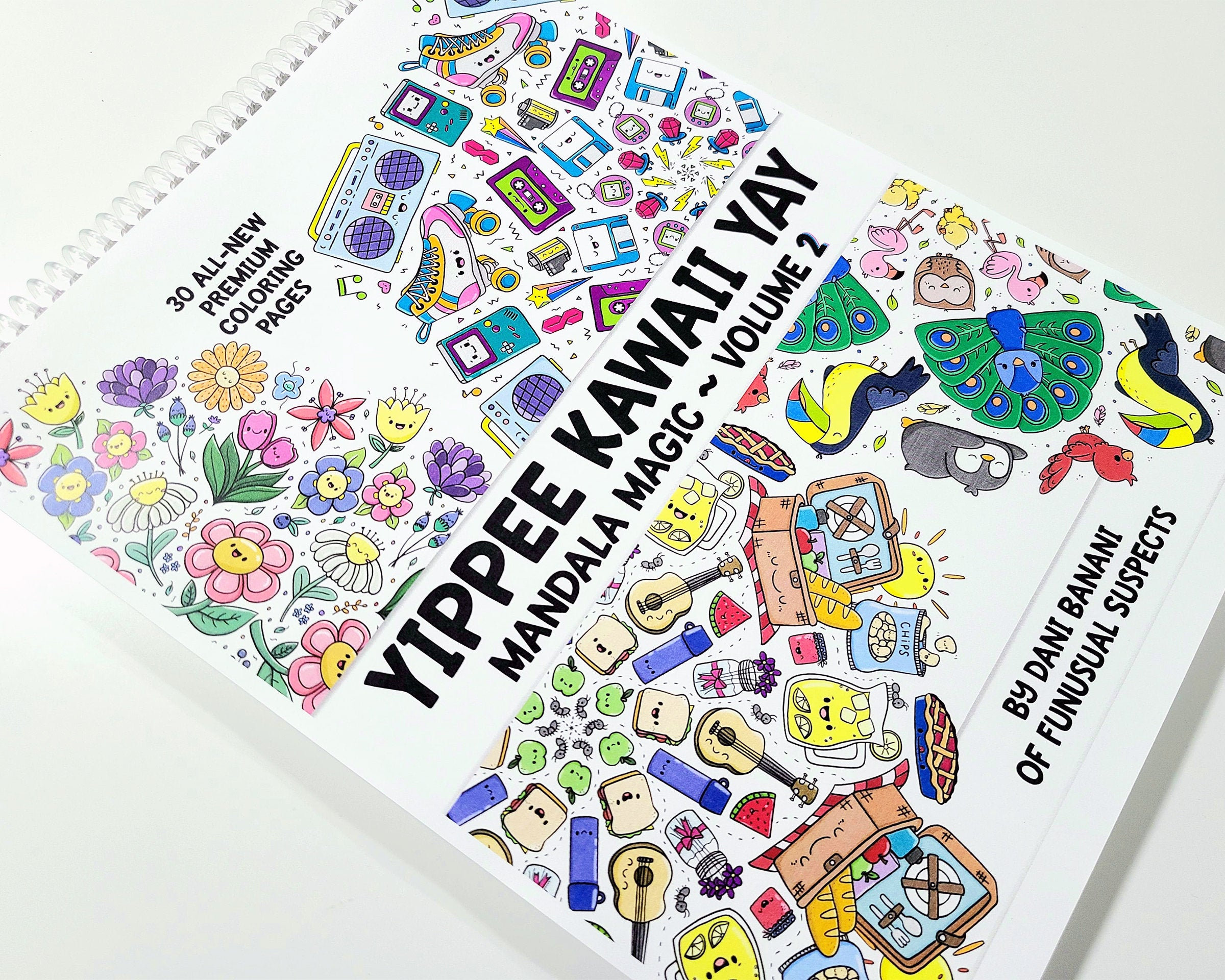 Yippee Kawaii Yay: Mandala Magic Volumen 2 – Libro de colorear premium para adultos con 30 mandalas adorables