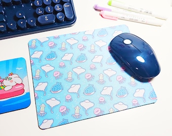 Beach Day Mousepad and Coaster Set, Underwater Ocean Desk Set