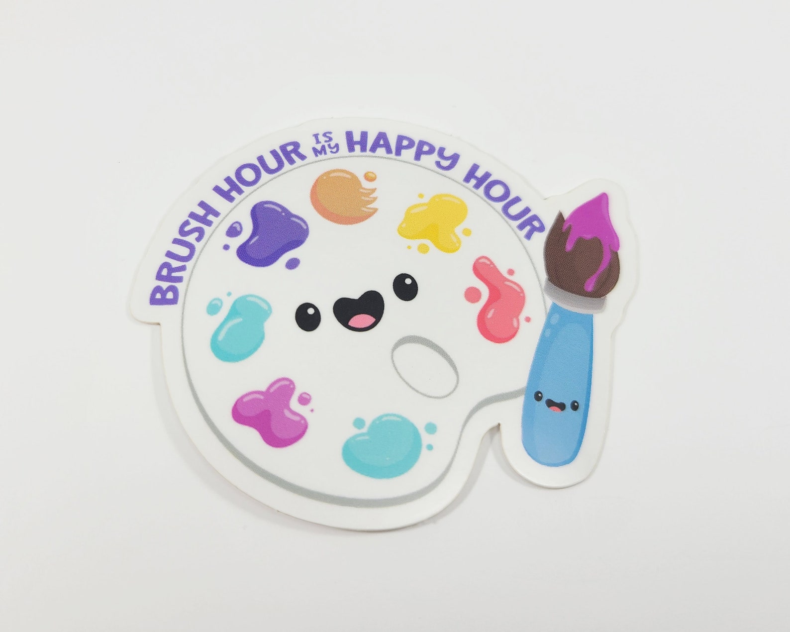 Paint Palette Sticker S0087 Vinyl Stickers Laptop Decal Etsy