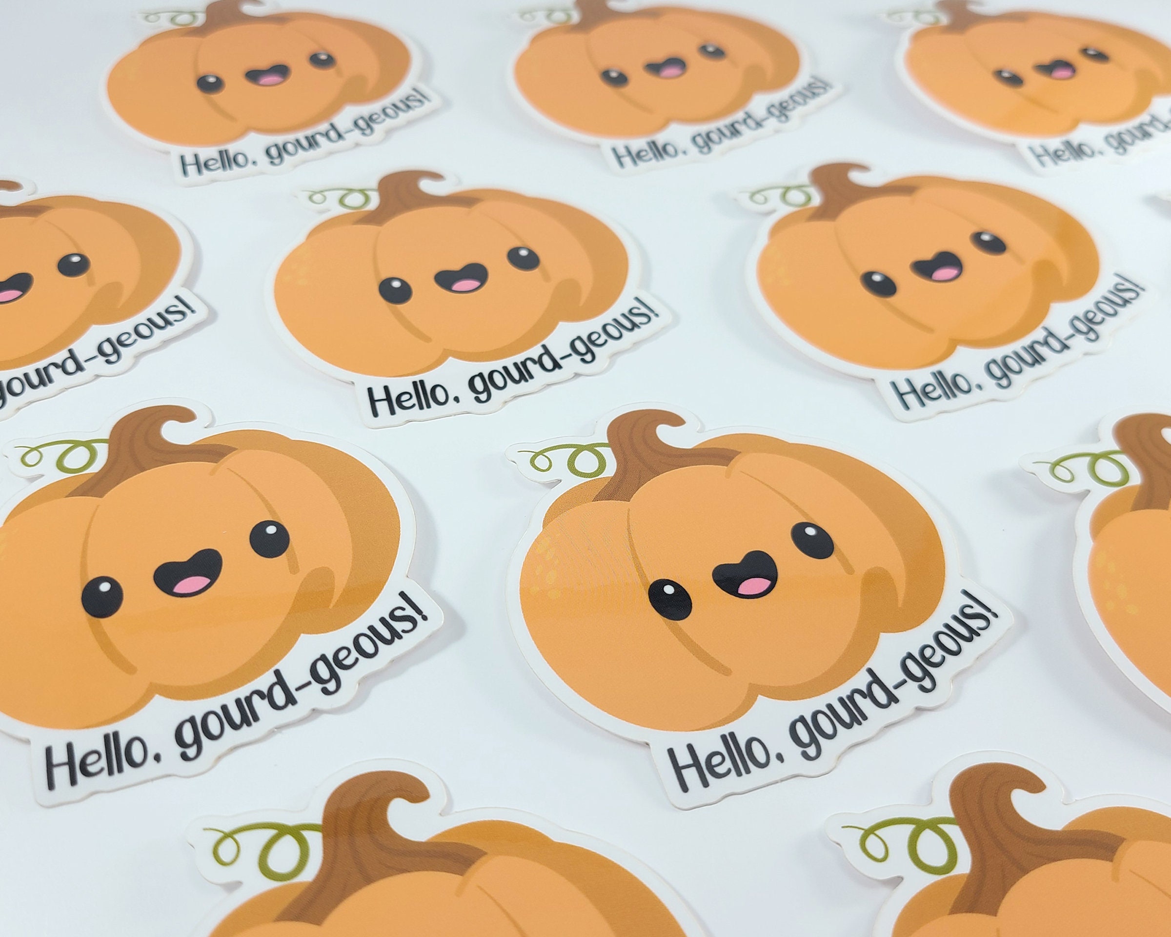 5 MINI Capybara Stickers, Jack-o-lantern Stickers, Mini Stickers