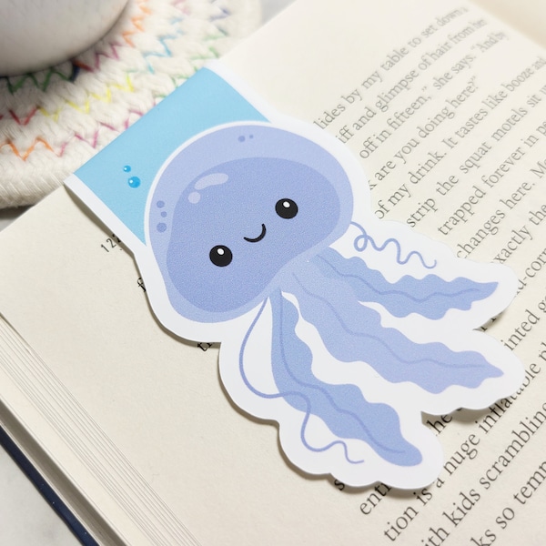 Jellyfish Bookmark, Under the Sea Planner Clip, Cute Ocean Themed Bookmark, Back to School, Reading Gift