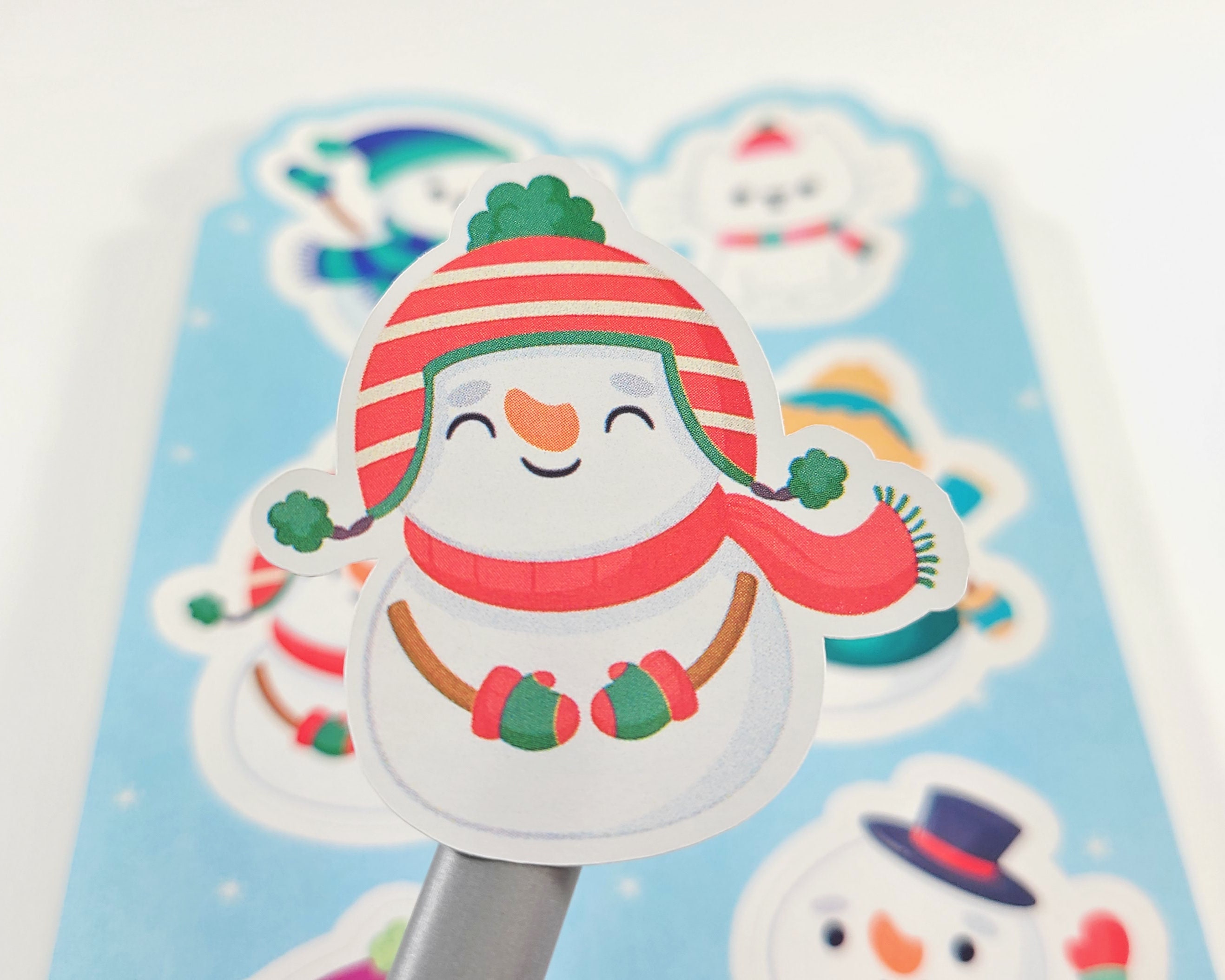 Eaasty 500 Pcs Snowman Stickers Winter Stickers for Crafts, Christmas  Snowman Stickers for Kids Classroom Scrapbooking Stationery Assignments  Holiday