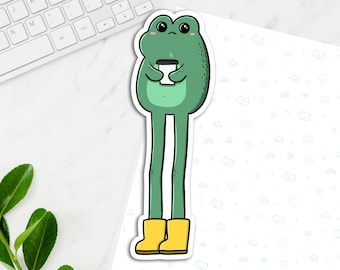 Funny Frog Sticker: Go Frog Yourself, Waterproof Vinyl Decal - Etsy