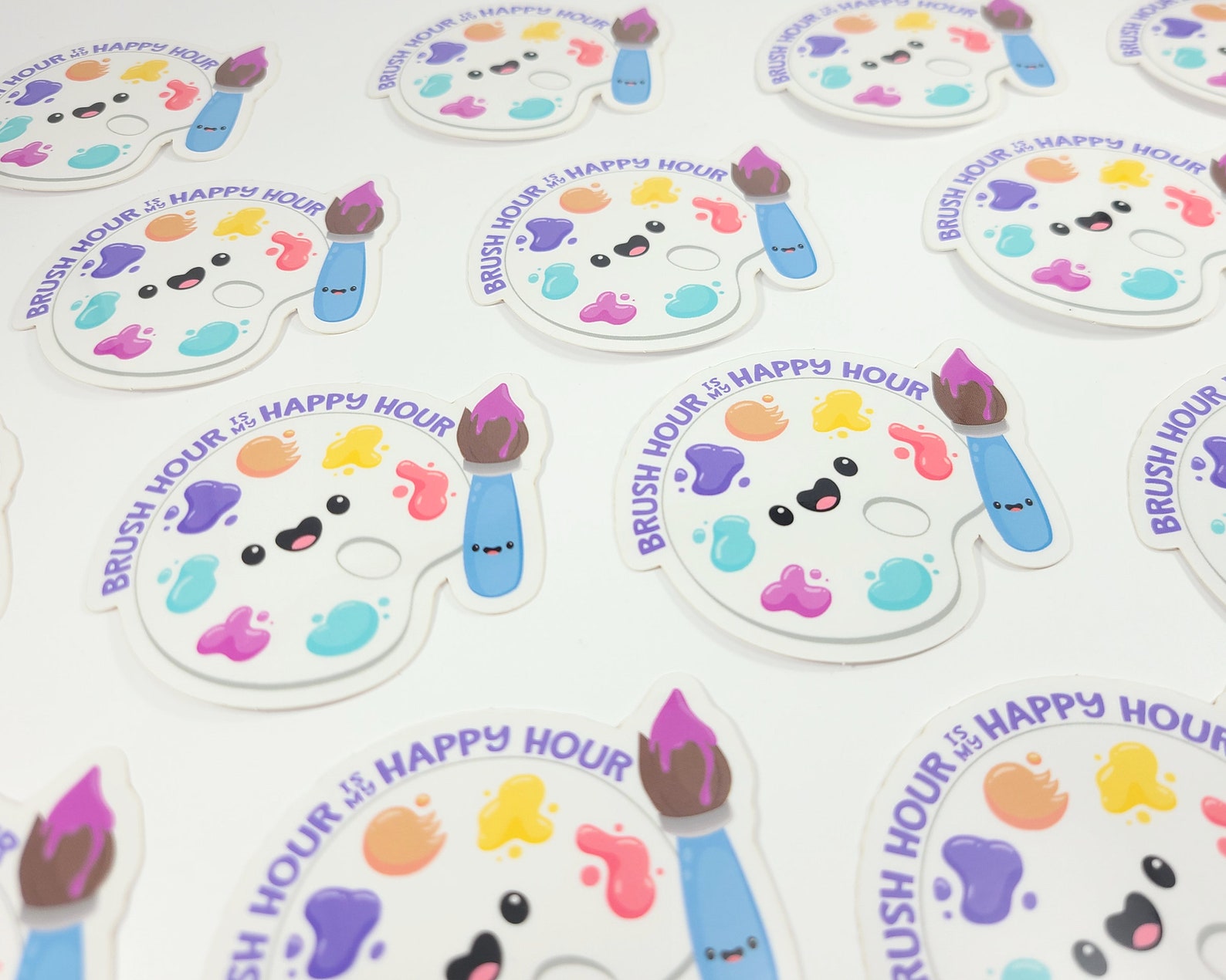 Paint Palette Sticker S0087 Vinyl Stickers Laptop Decal Etsy