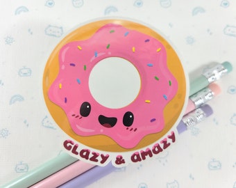 Donut Sticker, Vinyl Sticker, Donut Laptop Decal, Cute Sticker, Laptop Decal, Laptop Sticker, Cute Donut Sticker, Doughnut Decal