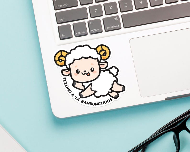 Sticker Ram Pc Rambunctious Ram Vinyl Sticker, Ram Laptop Decal, Small Gift Idea - Etsy