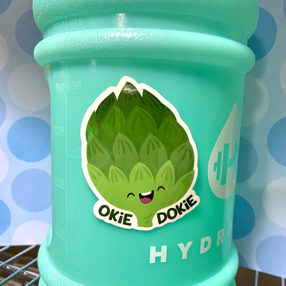 Artichoke Sticker, Vinyl Stickers, Laptop Decal, Artichoke