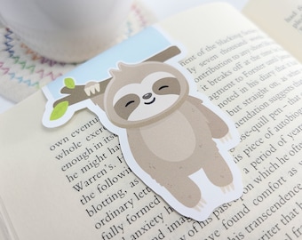 Sloth Hanging Bookmark, Sweet Sloth Planner Clip, Cute Sloth Bookmark, Back to School, Reading Gift, Gift for Him