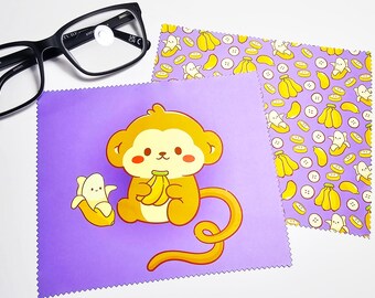 Monkey and Banana Screen Cleaner, Lens Cloth, Glass Wipes