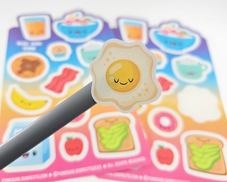 Kawaii Breakfast Food Sticker Sheet: Planner Journal Stickers - Etsy