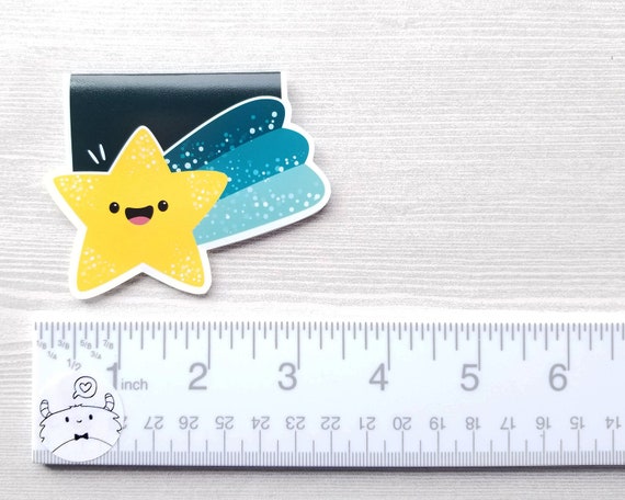 Marque Page Magnétique étoile Filante étoile De Kawaii Planificateur Clip Galaxy Signets Espace Cadeau Cadeau De Lecture Unique Accessoire Mignon