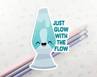Lava Lamp Sticker, Cute Lava Lamp Decal, Laptop Sticker, Cute Pun Gift, Small Gift, Gift for Him, Gift for Her, Kawaii Stickers
