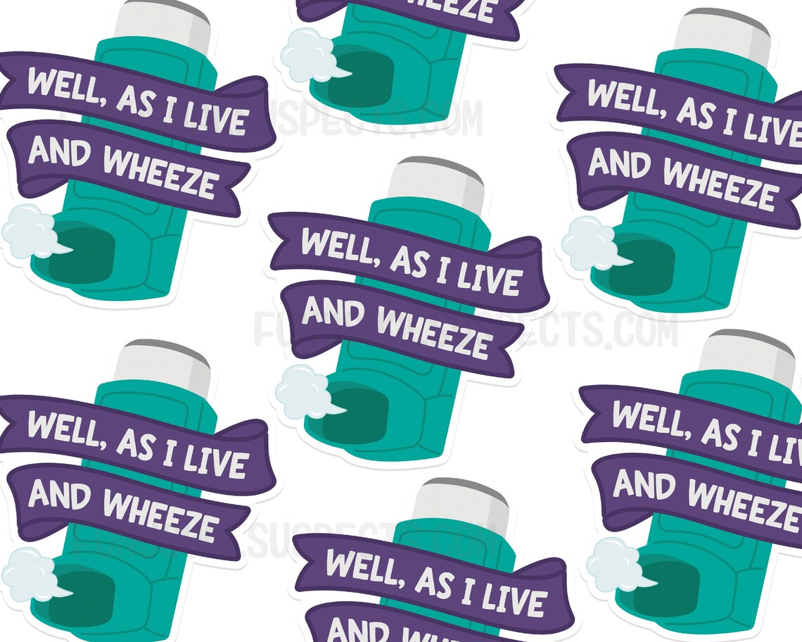 Funny Inhaler Vinyl Sticker: Asthma & Allergy Decal - Etsy