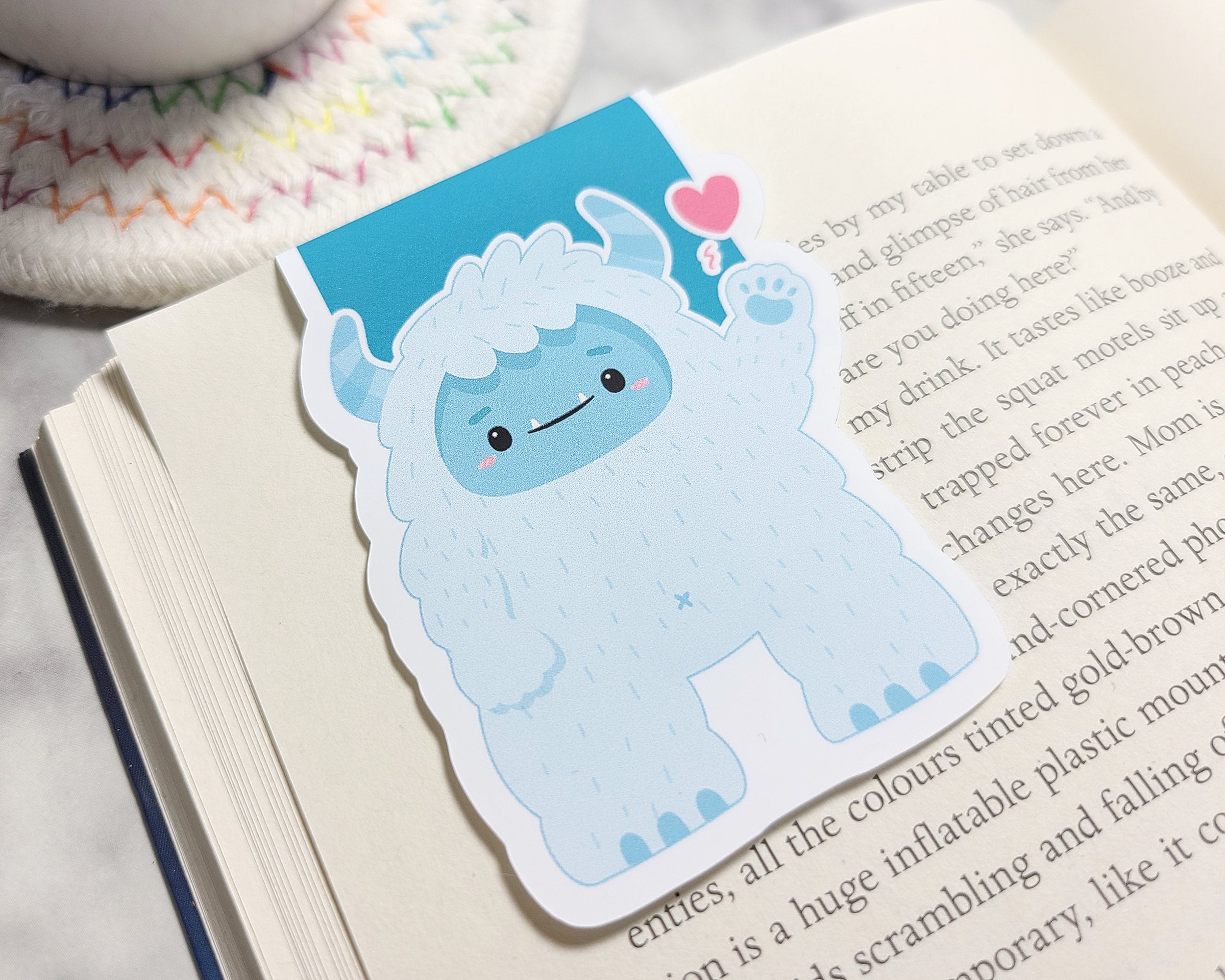 Yeti Bookmark Abominable Snowman Planner Clip Cute Yeti