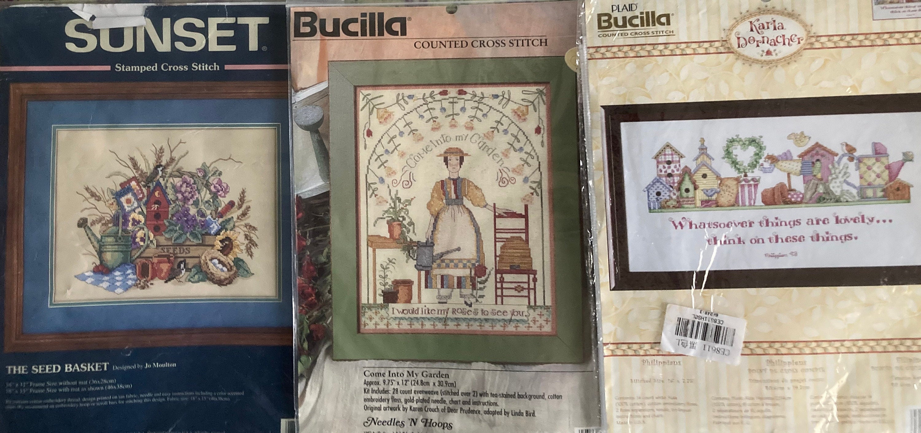 Bucilla 'Princess' Crib Cover Stamped Cross Stitch Kit - Bed Bath