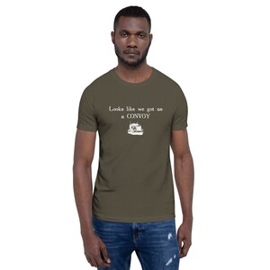 Looks like we got us a CONVOY White Text Version Short-Sleeve Unisex T-Shirt