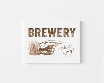 Brewery Event Sign: Directional Party Print (Digital Download)